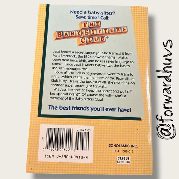 Bundle Sale 3 for $15 | The Baby-Sitters Club | Book #19 | Vintage - Picture 3 of 9